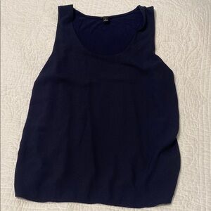 Ann Taylor Blue Sleeveless Tank Top